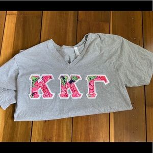 KKG Letter Shirt - Tropical Beauty